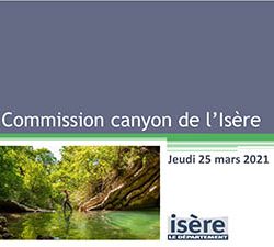 Commission canyon de l’Isère réunion du 25 mars 2021